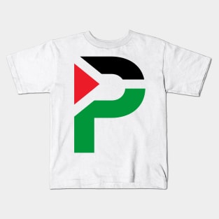 Palestine P Logo Kids T-Shirt